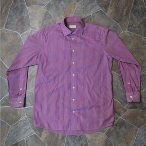 Eton Men's Contemporary Fit Twill Dress Shirt US 16.5